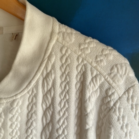 Barbour Kelsey Jacquard Overlayer Cotton Blend Bomber Jacket - Picture 3 of 11